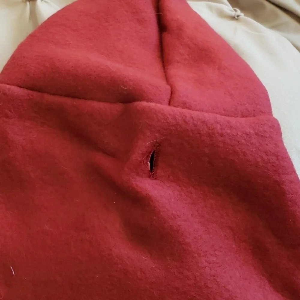 Washington State Logo Fleece Dog Hoodie Size M